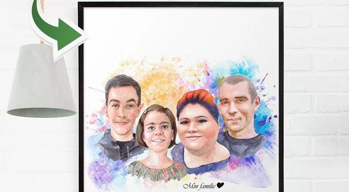imageye imgi 10 Julegave Vandmaleri efter dine fotos Just Karikatur 1651049518 720x