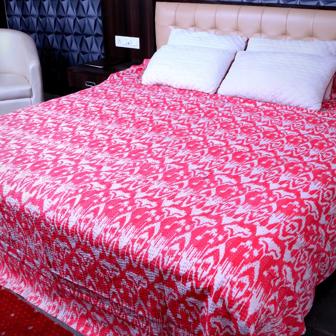 Kantha Quilt Queen Artisan-Made Comfort and Style for Your Bedroom 1 imageye imgi 118 kanthausa kantha quilt quilt ikat kantha quilt ikat exclusive at kanthausa 19399483097247