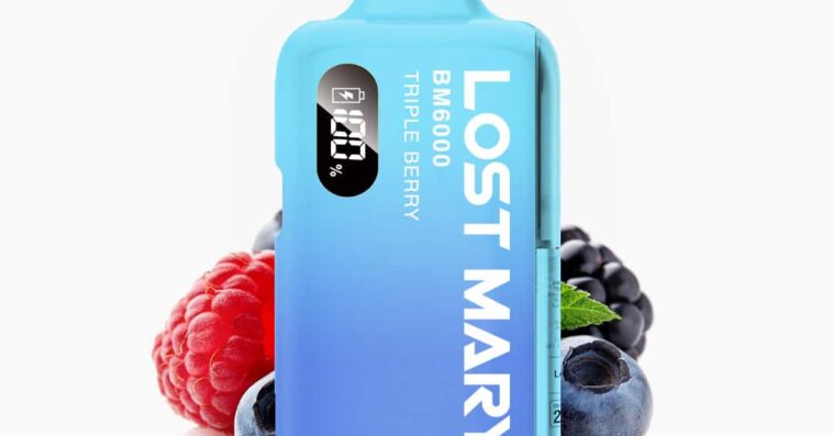 lost mary bm6000 triple berry vape kit bis 6000 zuege