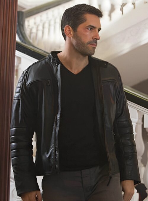 Accident Man Mike Fallon Black Leather Jacket Legacy