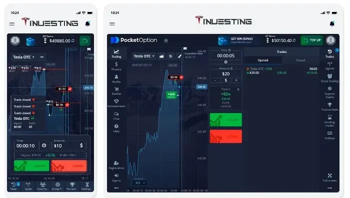 tesla investing platform screenshot