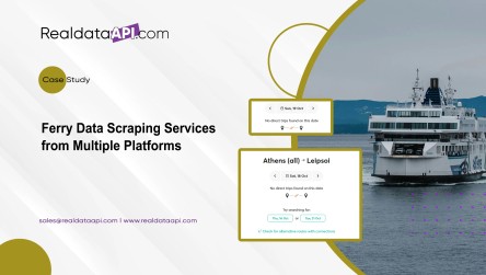 Ferry Data Scraping Services | Scrape Ferry Data