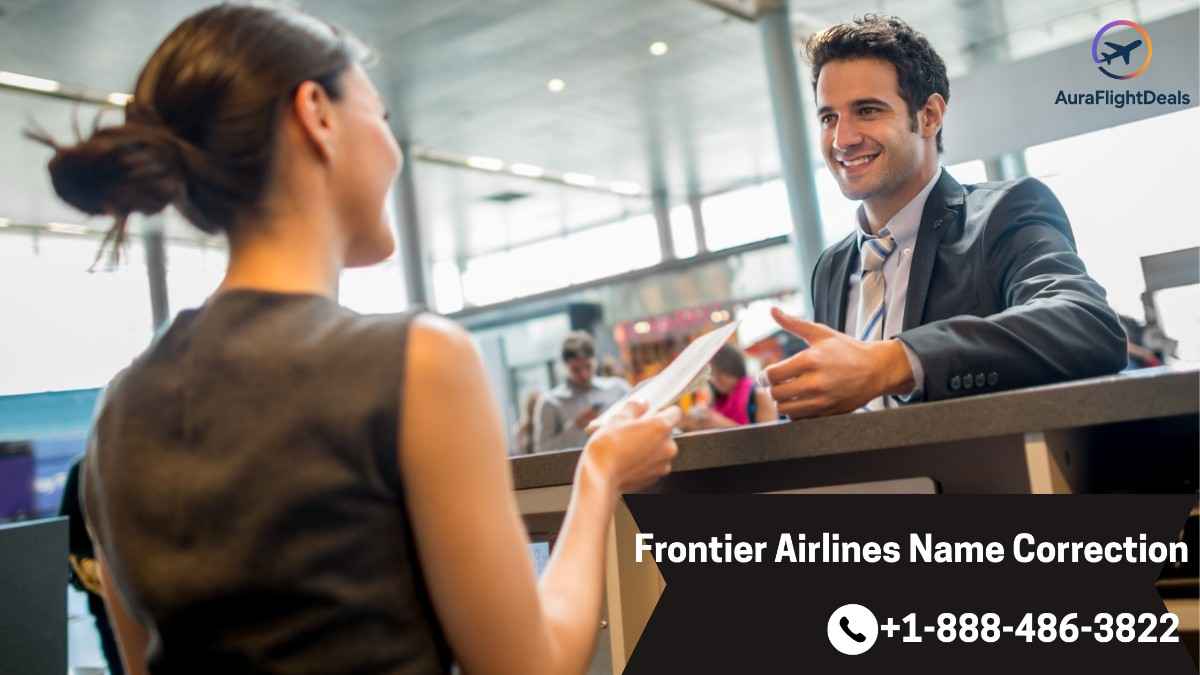 How to do name correction on Frontier Airlines?