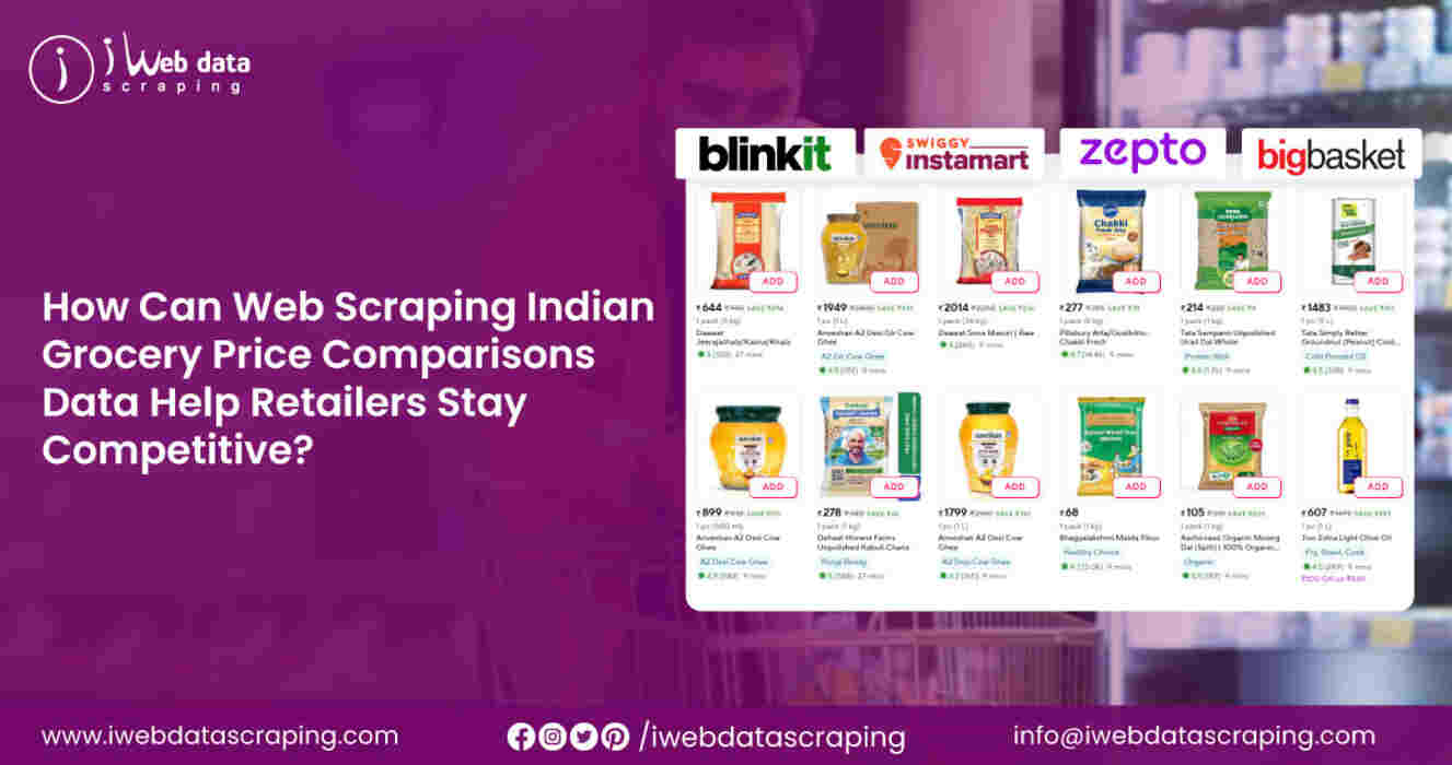 Web Scraping Indian Grocery Price Comparisons Data