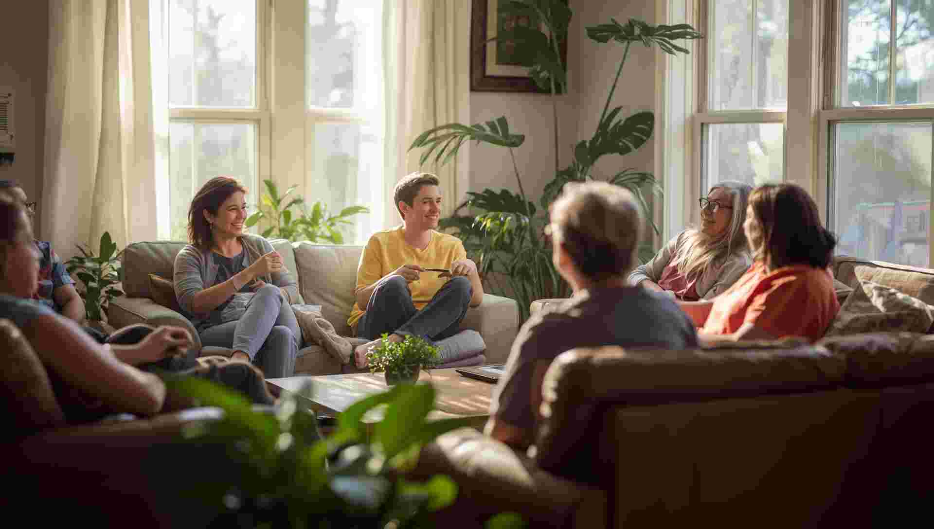Lucid Origin A bright welcoming sober living home with a small 2 1