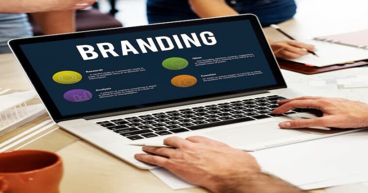 online marketing branding concept laptop screen 1 1
