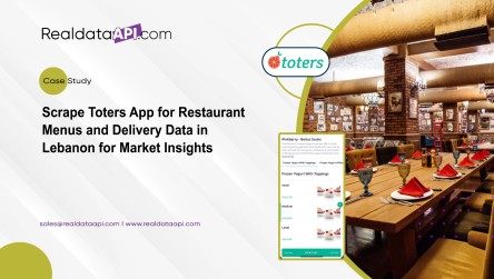 scrape Toters app for restaurant menu and delivery data