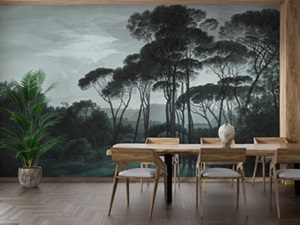 171362A474 misty forest wallpaper murals