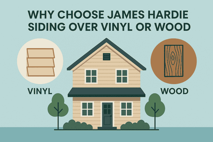 Why Choose James Hardie Siding Over Vinyl or Wood