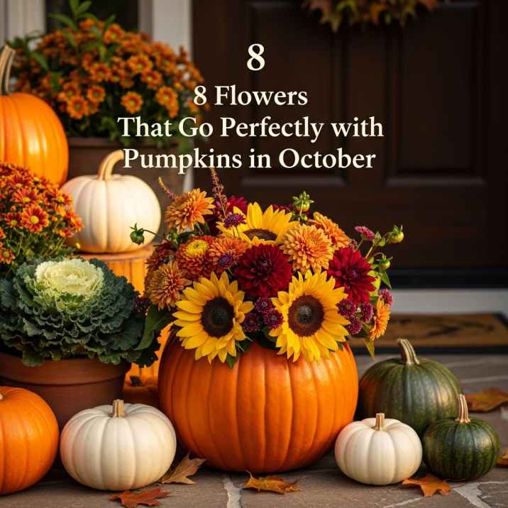 8 Flowers That Go Perfectly with Pumpkins in October