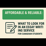 Affordable & Reliable Essay Writing Services in Canada