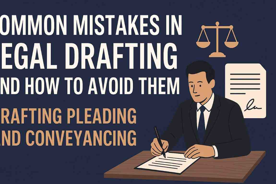 Common Mistakes in Legal Drafting and How to Avoid Them