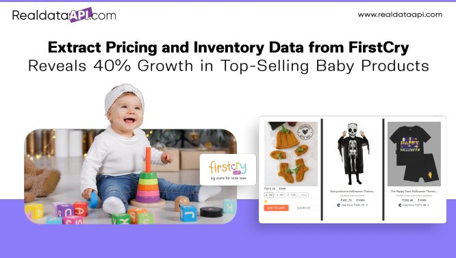 Extract Pricing and Inventory Data from FirstCry – 40%