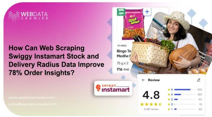 How Can Web Scraping Swiggy Instamart Stock and Delivery Radius Data Improve