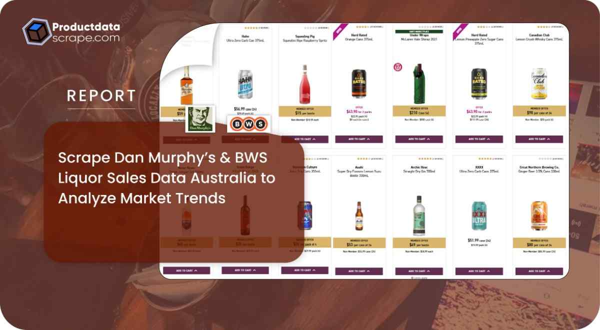 Scrape Dan Murphy’s & BWS Liquor Sales Data Australia