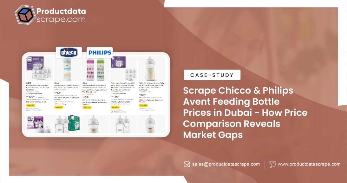 Scrape Chicco & Philips Avent Feeding Bottle Prices