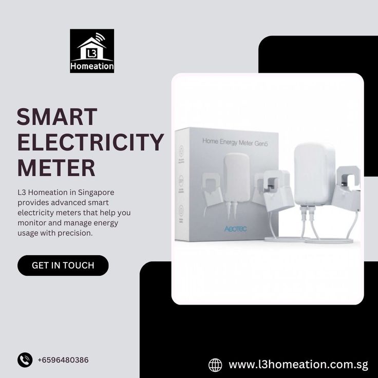 Energy Monitoring System in Singapore | Smart Energy Solutions by L3 Homeation 1 Smart Electricity Meter Singapore L3 Homeation 1