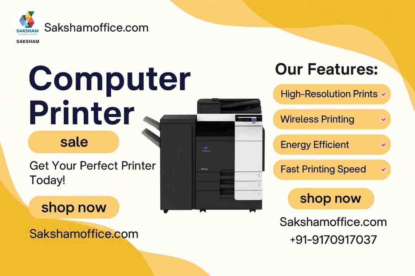 Reliable Printer Solutions by Saksham Office