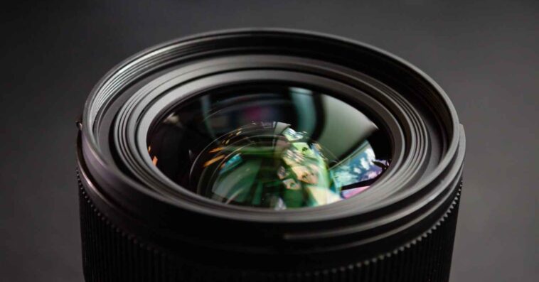 closeup shot black camera lens 1