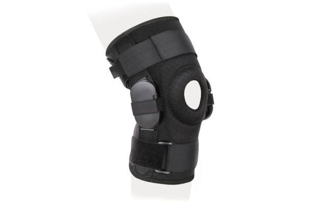 hinged knee brace support