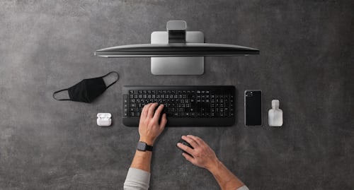 Ergonomic Office: Standing Workstation & Chair Glides