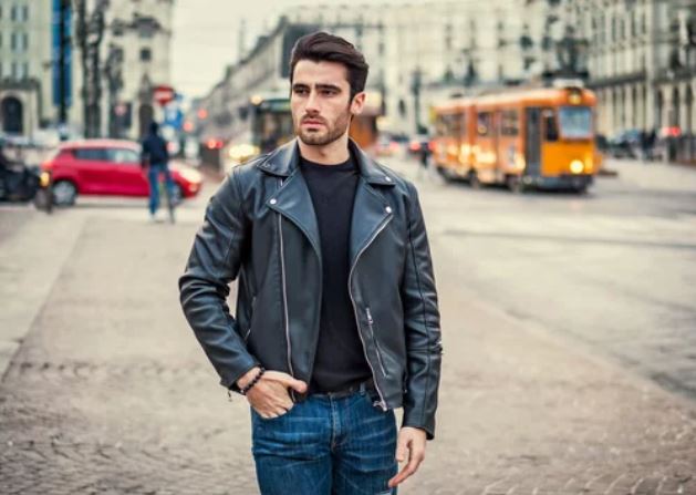 Men’s real leather biker jackets