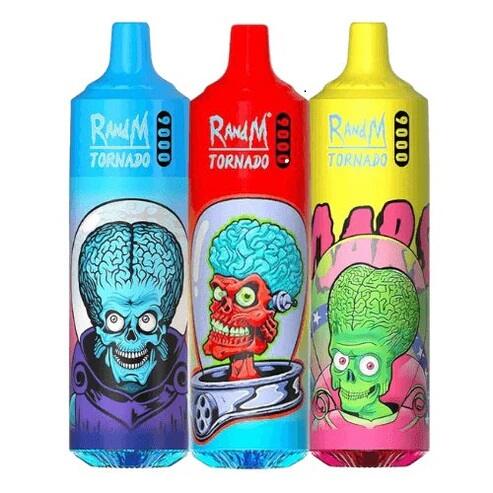 r m tornado 9000 disposable vape pod box of 10