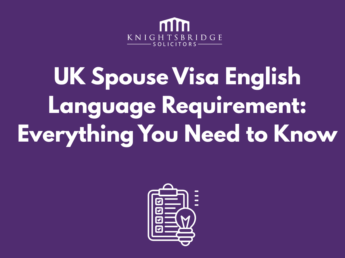 UK Spouse Visa English Language Requirement