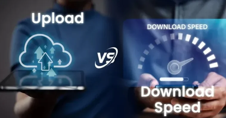 difference between upload speed and download speed